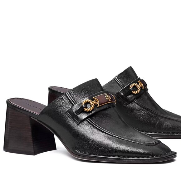 Tory Burch NWT Leather Mules - Picture 1 of 9